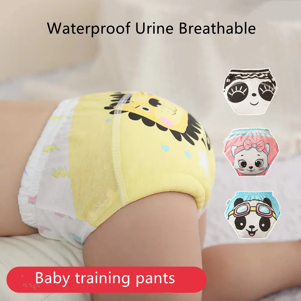 

Newborn Cotton Training Pants Baby Washable Underwear Boy Girl Cloth Diapers Reusable Nappies Infant Diapers Panties Universal