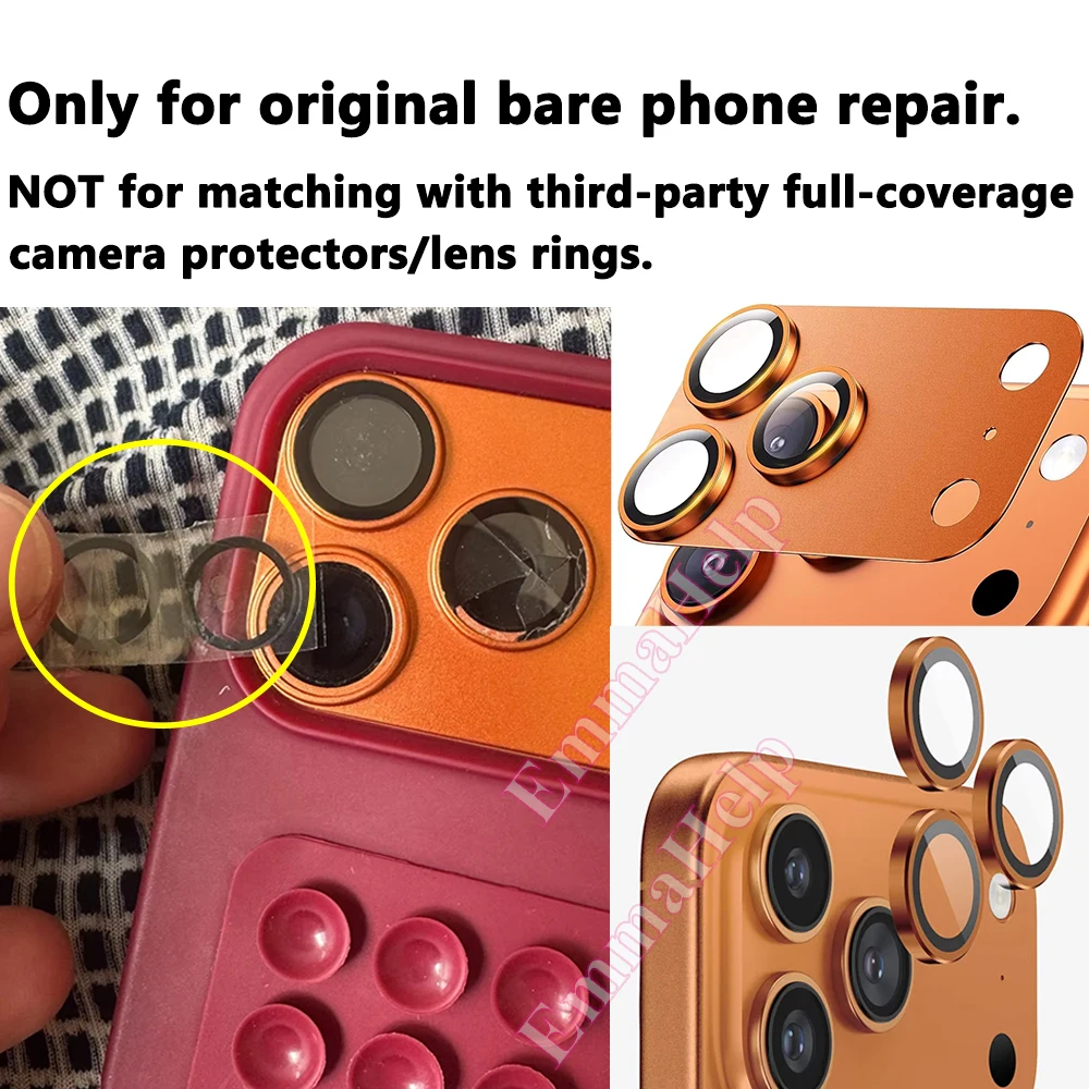 Back Camera Glass Replacement Kit - 2-Pack