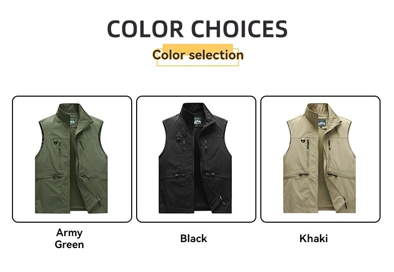 Description Picture 3 of itemMen's Brand New High-quality Outdoor Sports Fishing Casual Windproof Sleeveless Vest Comfortable Breathable Autumn Winter Vest