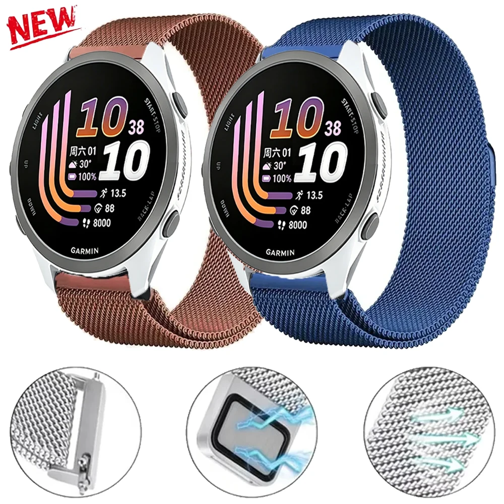 Premium Metal Milanese Magnetic Snap Wristband - Elegant Replacement Strap