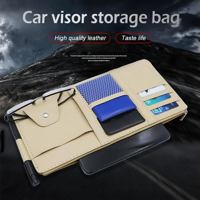 Multifunctional Business Leather Car Storage Bag Sunshade Cover For Astra J  Yaris Cross Wrangler Jk Subaru Car Accesories - AliExpress