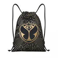 Custom Tomorrowland Drawstring Backpack Bags Lightweight Belgian Electronic Dance Music Gym Sports Sackpack Sacks for Yoga 1