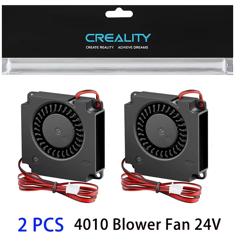 Creality Original Ender 3 4010 Lüfter 40x40x10MM DC 24V Extruder Hot-End Lüfter 2 Stück für Ender 3/3 V2/5/6 3D-Drucker Kühllüfter