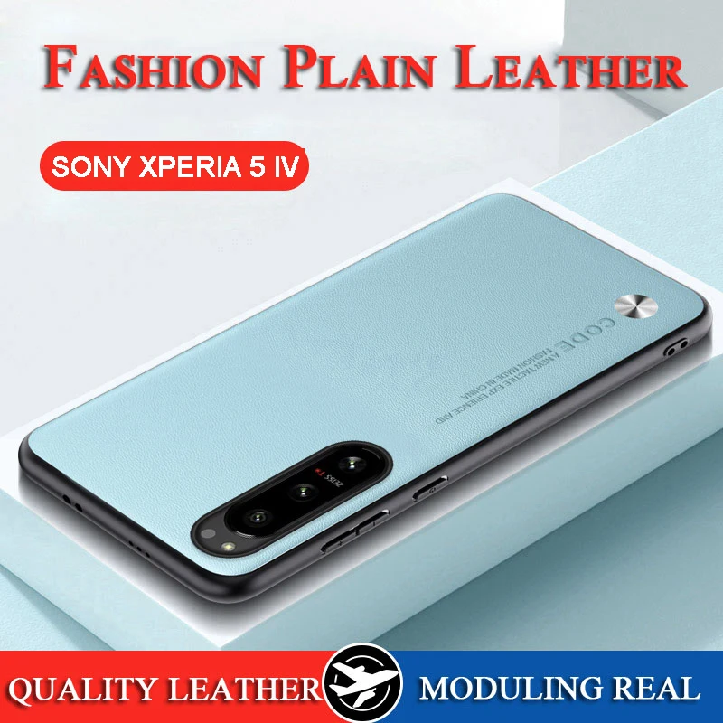 Per Sony Xperia 5 Iv Custodia In Pelle Liscia Custodia Sony Xperia 1 Iv/Xperia 10 Iv Pelle Morbida Cornice Fotocamera Fundas Xperia 1 5 10 V