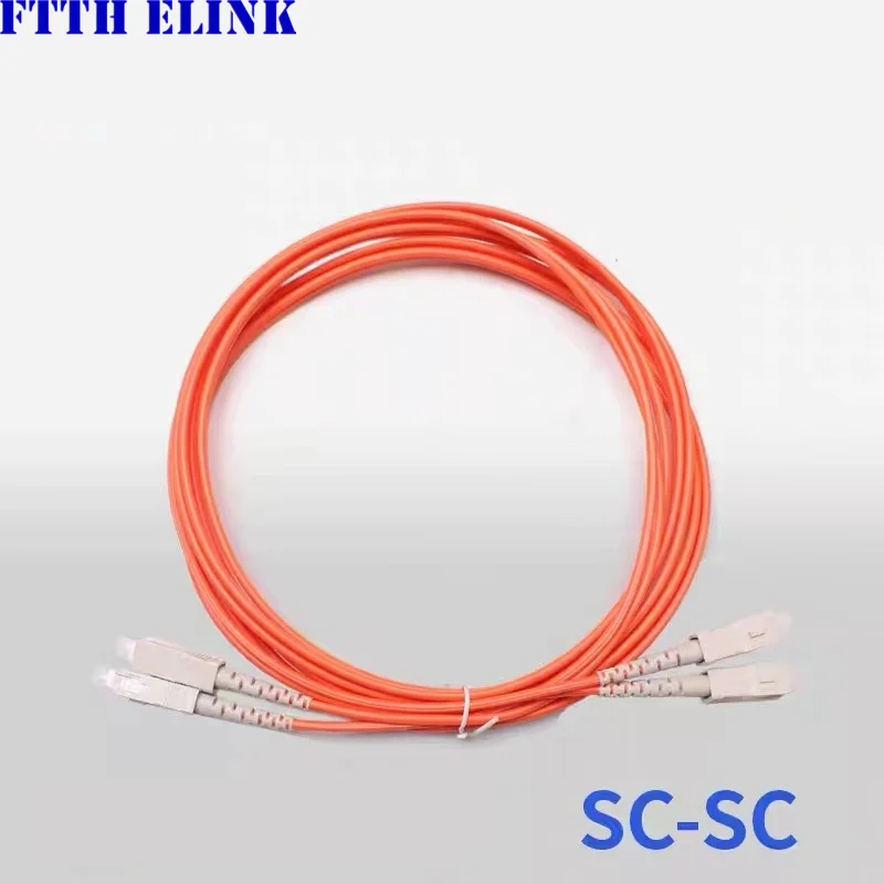 Sc-Sc Upc Patch Cord In Fibra Ottica Duplex Multimodale 3.0Mm 62.5/125Um Cavo Ponticello In Fibra Ottica Spedizione Gratuita Elink 20 Pz