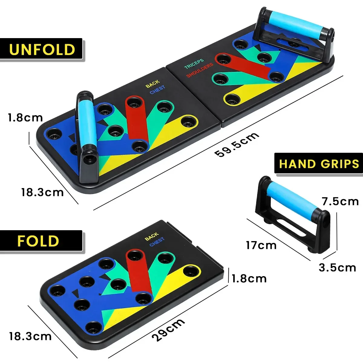 12 in 1 Push Up Board Multi-function Push Up Rack Core Strength Muscle Training Home Gym Fitness Body Building Equipment