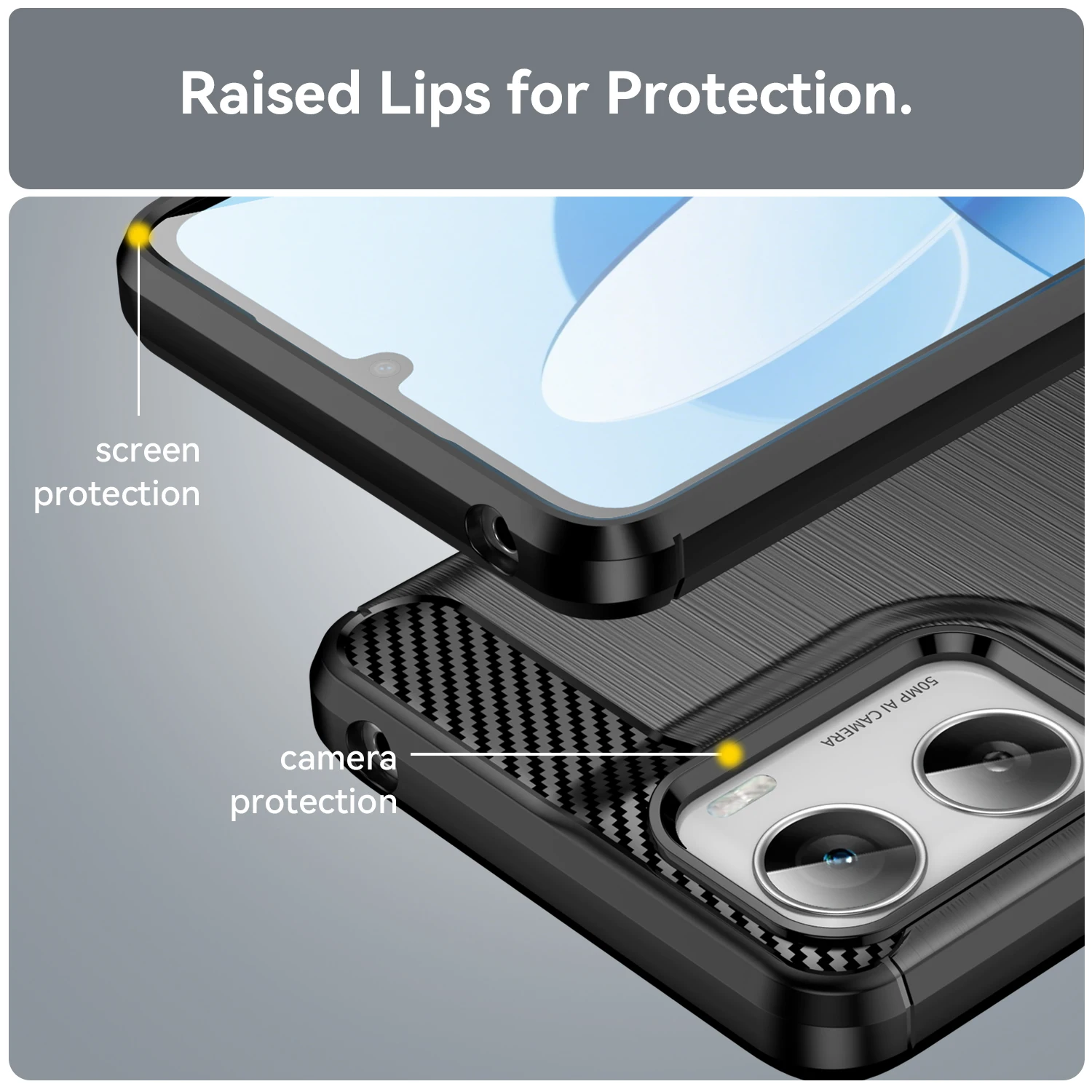 Carbon Fiber Brushed Texture Phone Case