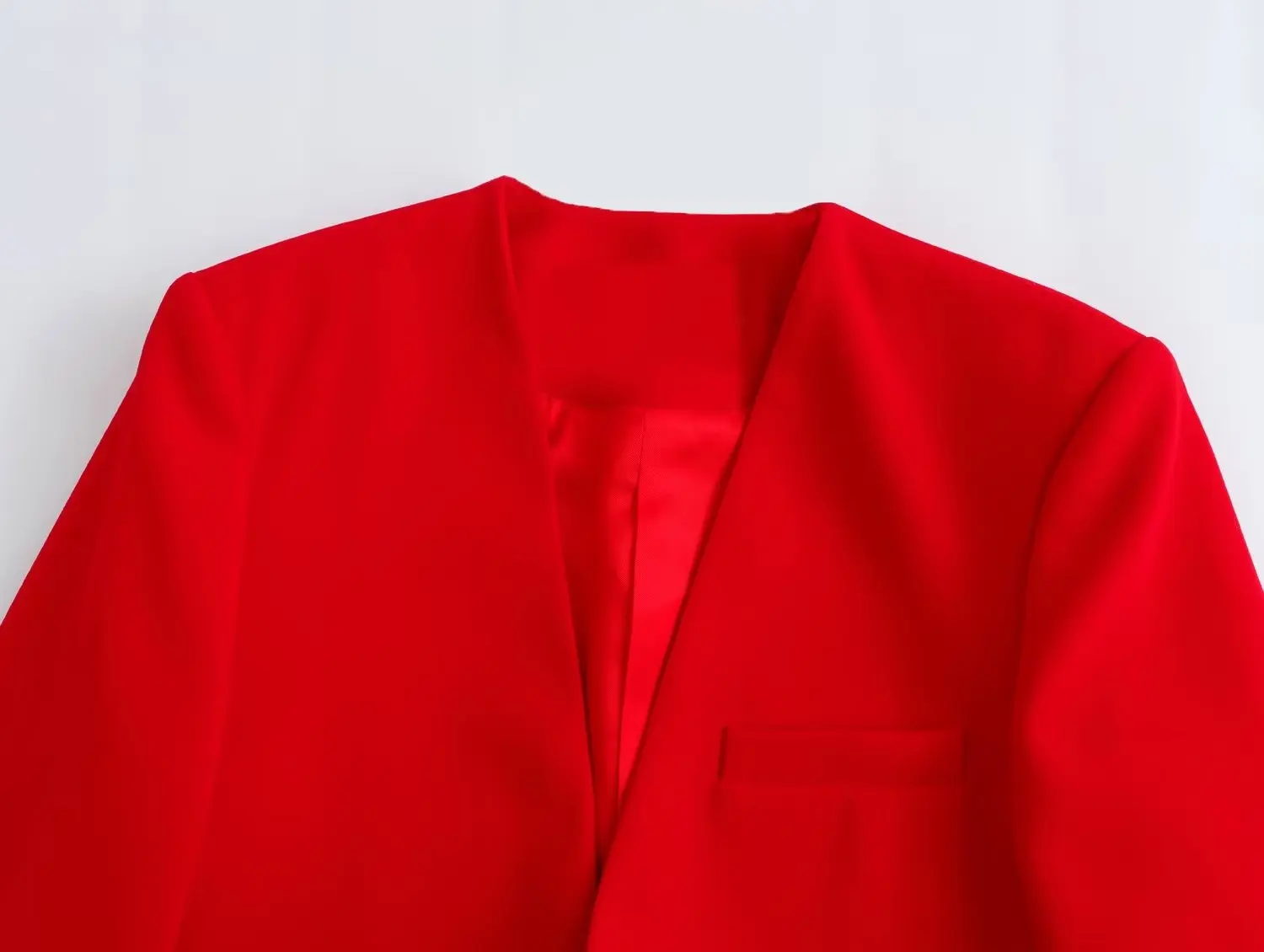 Dave&Di  French Fashion Ladies Elegant Red Suit Party Retro Short High Waist Blazer Straight Leg Pants Suit For Women