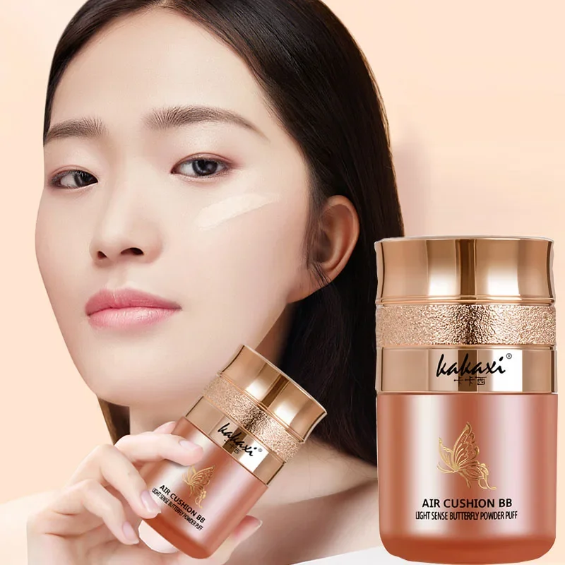 

Butterfly Air Cushion Beauty Cream Moisturizing&lasting isolation concealer BB cream liquid foundation makeup free air cushion