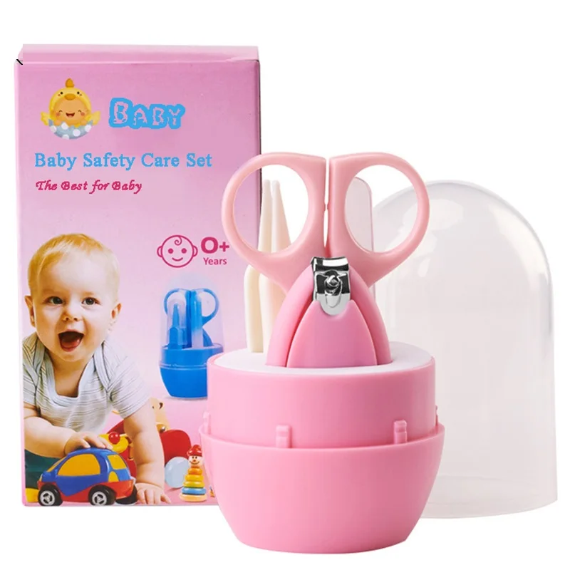 Newborn Baby Healthcare Kits Baby Nail Care Set Infant Nail Clippers Care Set with Rabbit Storage Box for Tools 5Pcs