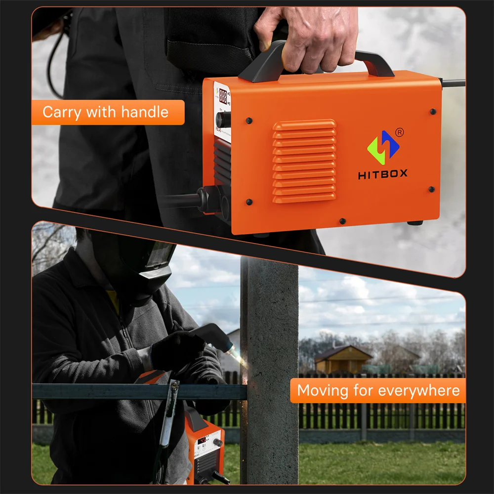 HITBOX HBC45 Air Plasma Cutter Non Touch Pilot ARC Non-HF Plasma Cutting Torch 45 220V Inverter IGBT 2T 4T Welding Machine