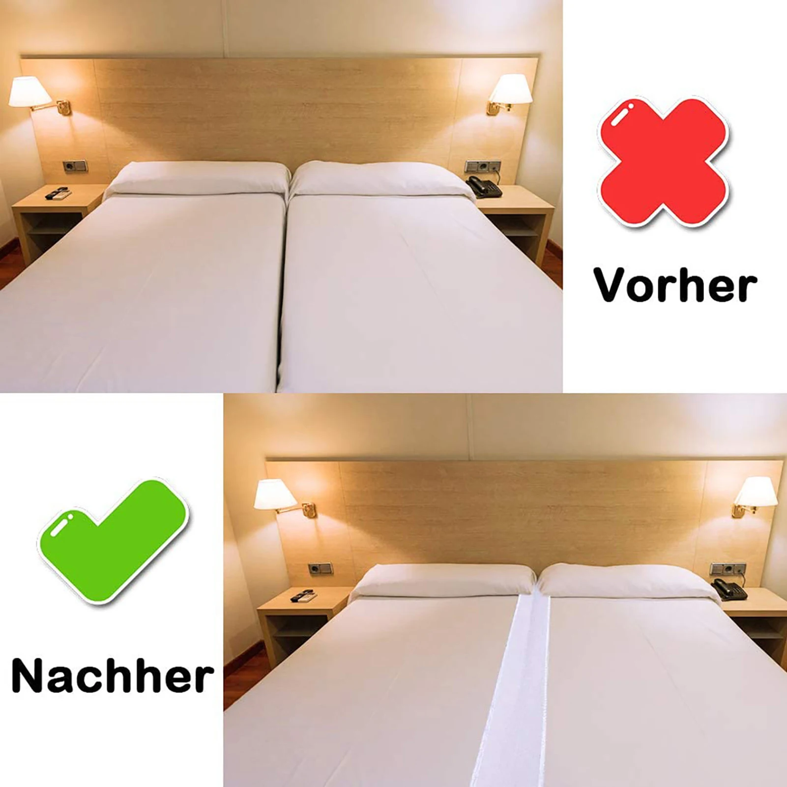 Bed bridge twin to king converter kit bed filler twin bed connector mattress connector