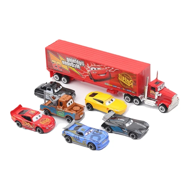 Cars Set Disney Pixar Car 3 Lightning Mcqueen Jackson Storm Mack Uncle  Truck 1:64 Diecast Metal Car Model Toy Boy Christmas Gift - AliExpress