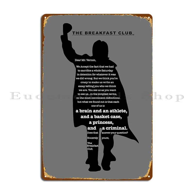 조식 클럽 피날레 금속 사인 포스터, 인쇄 사인, 벽 플라크 장식 디자인, 주석 사인 포스터 