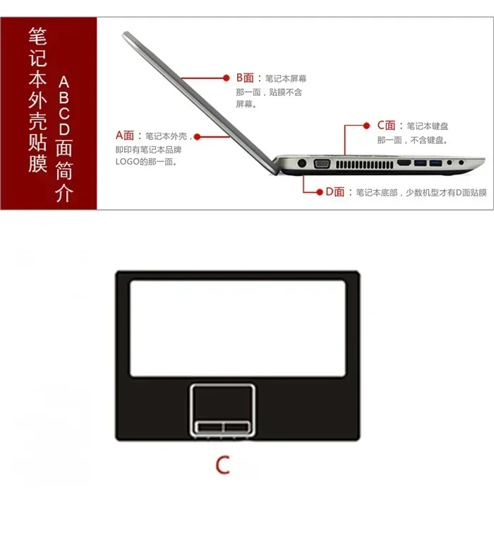 1x Palmrest Skin+Touchpad Skin Cover Case Film For DELL XPS 13-7390 2in1 9300 9333 9370 9380 15-7590 9500 9550 9560 9570 9575