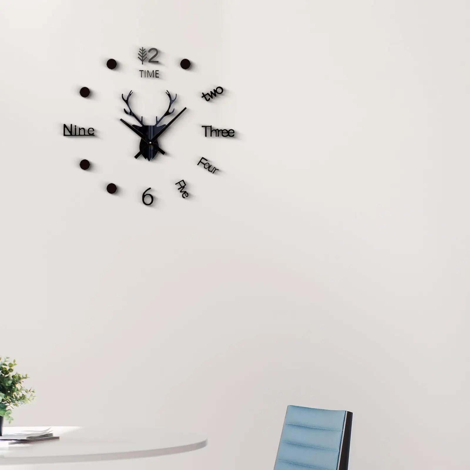 Acrylic Wall Clock Frameless Silent Clock Modern Sticker DIY Wall Clock for Home Decor Multifunctional Sturdy Lightweight