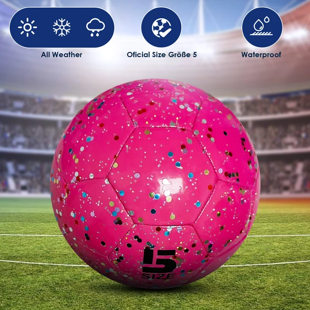 Traditional Soccer Ball Size 5 For Girls Wide Range Of Applications Football Size Children Shiny
