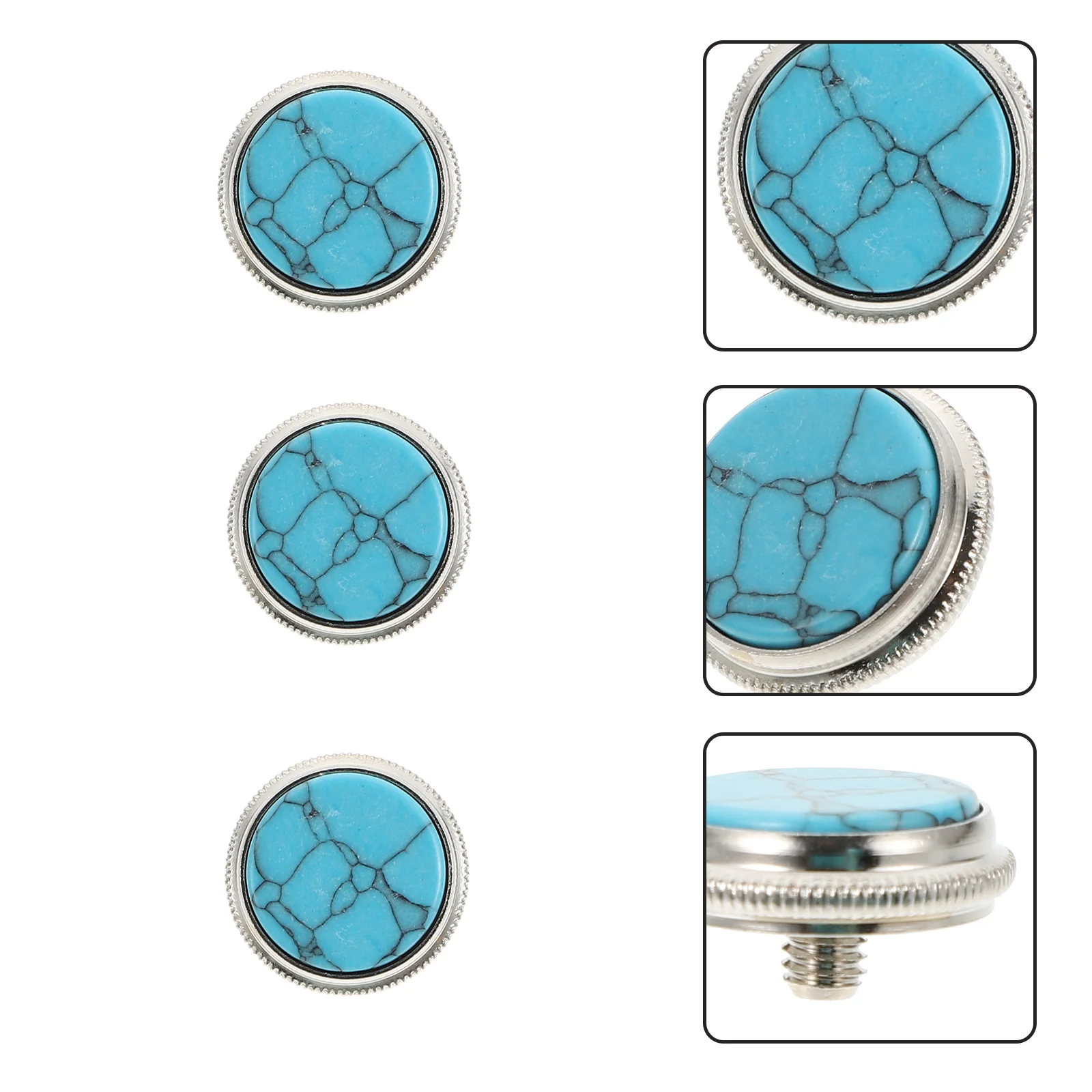 3 Pcs Cornet Button Small Size Musical Instrument Tool Trumpet Finger Palm Number Accessories Piston for Buckle