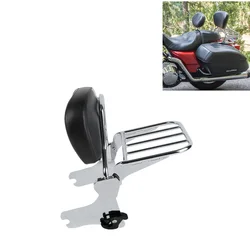 Motorcycle Backrest Sissy Bar Luggage Rack For Harley Touring Road King FLHT Electra Glide Street Glide Road Glide 1997-2008 06