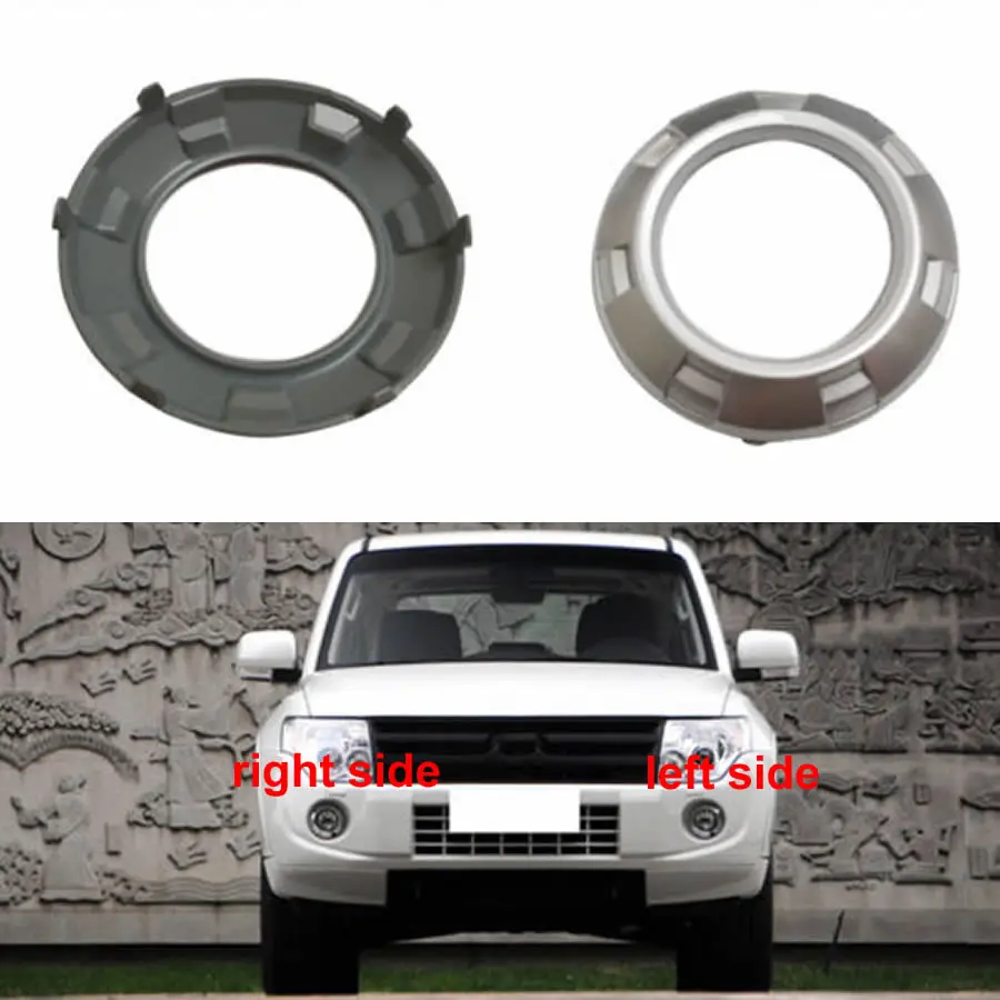 

Автомобильные аксессуары для Mitsubishi Pajero V93 V97 2007-2013, передняя противотуманная фара, отделка рамы, Декоративная полоса, противотуманная фара, яркая рама