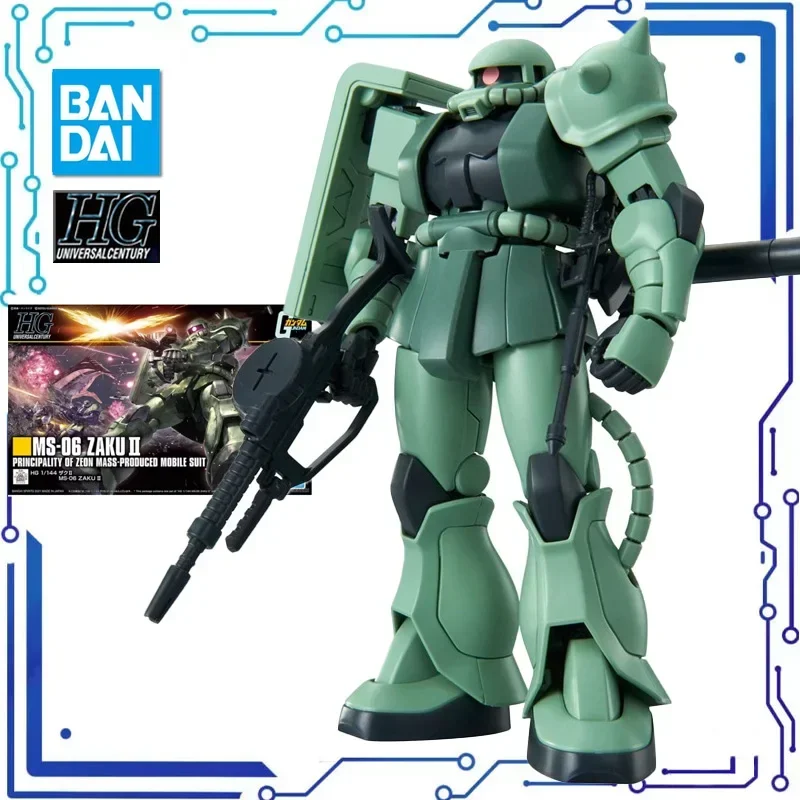 

BANDAI Anime HG 1/144 ZakuⅡ MS-06 New Mobile Report Gundam Assembly Plastic Model Kit Assembly Plastic Model Kit Gift