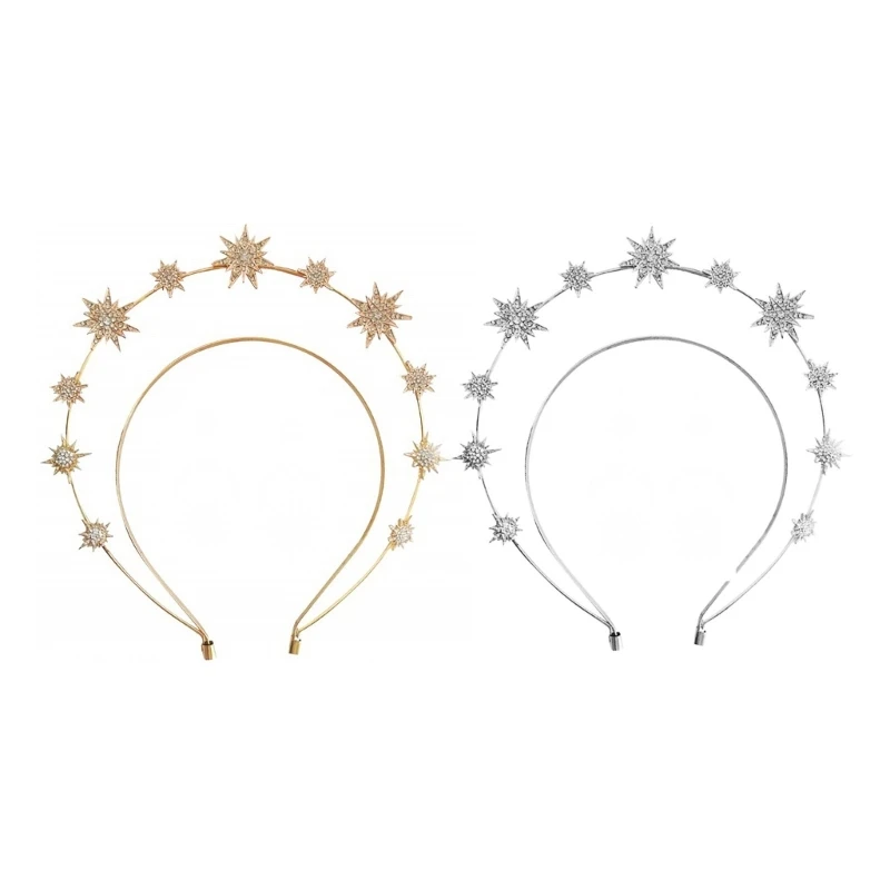 

Double Layer Hair Hoop Alloy Women Styling Headwear Hair Supplies Dropship