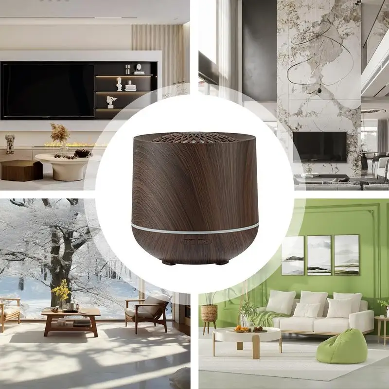 Air Diffuser Desk Humidifier 7 Color Gradient Lights Auto Shut Off Function 300ml Small Humidifier Scent Decor Odor Eliminator