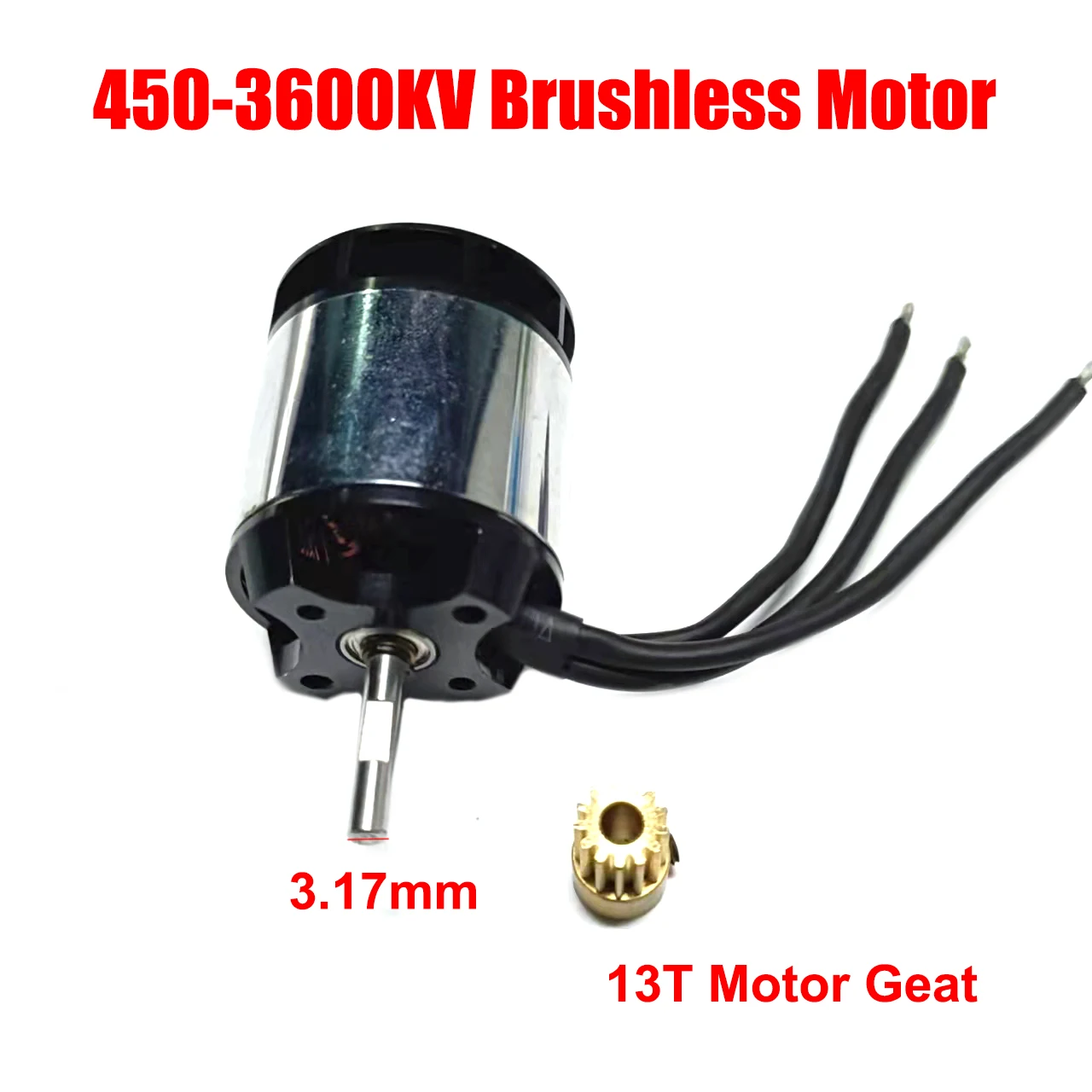 Gart 3600Kv 3700Kv 330W Motore Brushless Per 450 Align Trex Rc Helicopter