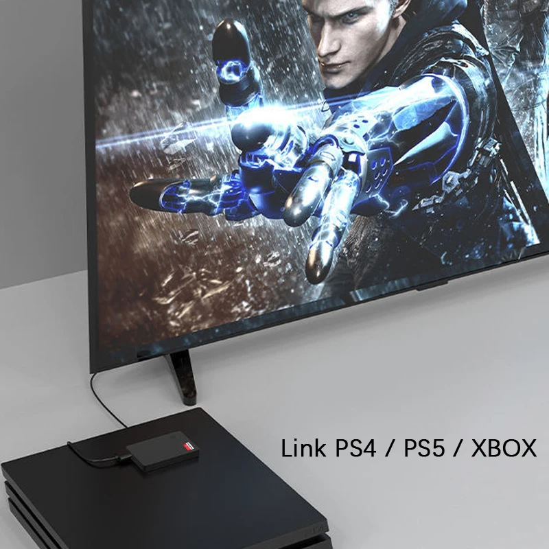 TWOCHI\'\'2TB 1 테라바이트 슈퍼 외장 하드 드라이브 디스크 USB3.0 HDD 스토리지, PC, Mac, 태블릿, Xbox, PS4,TV: 무료 디자인을 위한 로고 추가