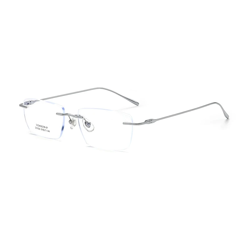 YIMARUILI Ultra-light Business Rimless Glasses Frame Men Super