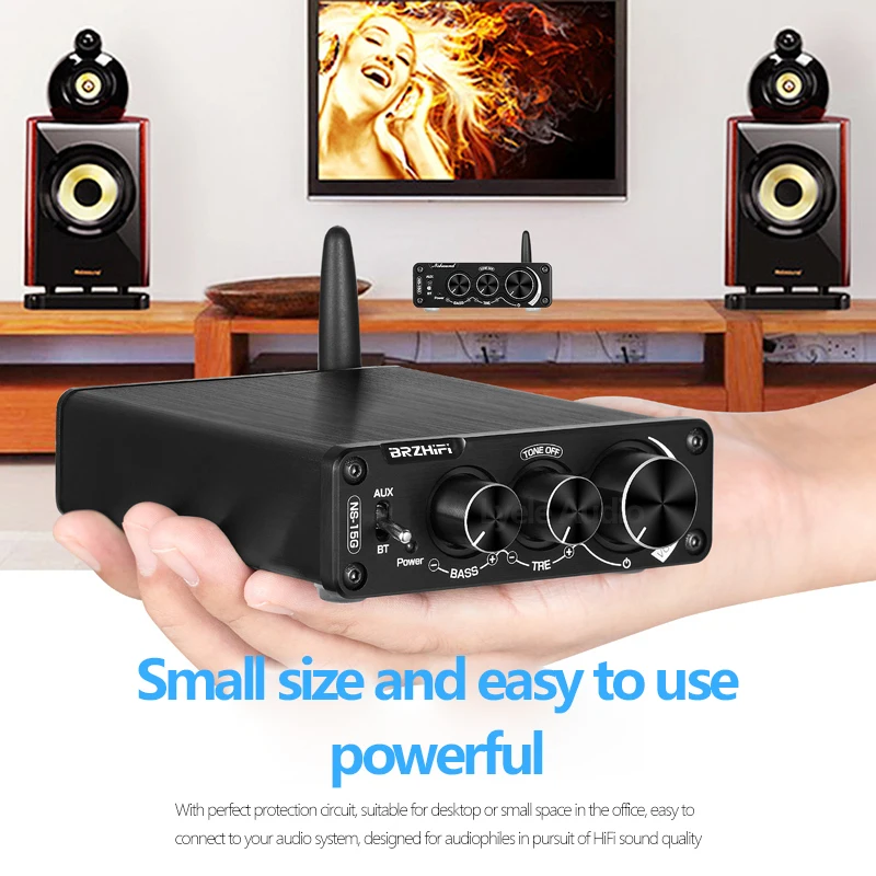 パワーアンプ Bluetoothオーディオサウンドアンプ パワーホームアンプ Amazon.co.jp: Sunbuck パワーアンプ 180W Bluetooth5.0 アンプ