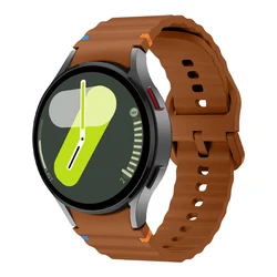 Original Silicone Sport Band for Galaxy watch 7 44mm (Brown)