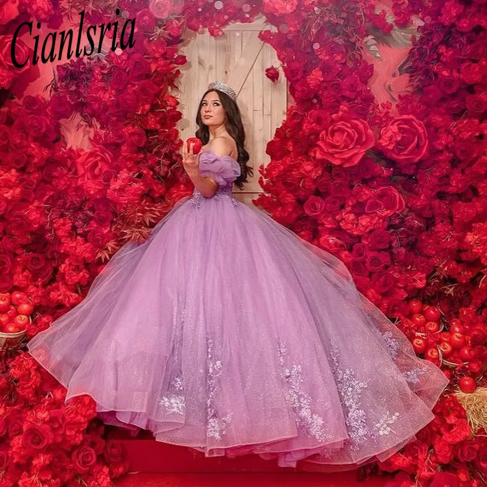 Mexican Sky Blue Quinceanera Dress With 3D Floral Applique Vestidos XV Años  Sweet 16 Dress Bow Robe De Soirée 2022 