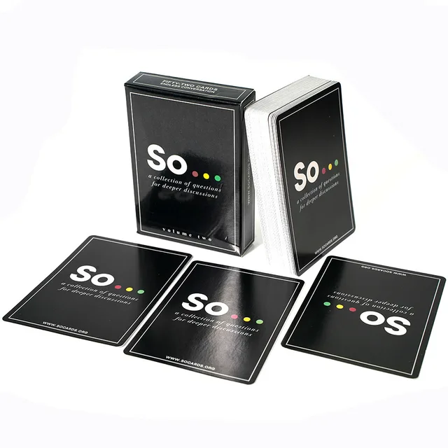 High Quality So Cards Conversation Starter-Special Style Questions Card Game for Adults & Families Party Leisure Board Game 2