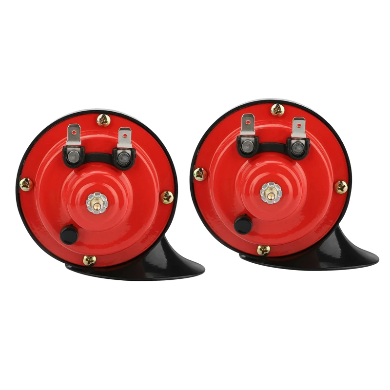 2x 300db 12v Universal Electric Snail Train Horn Super Loud Waterproof