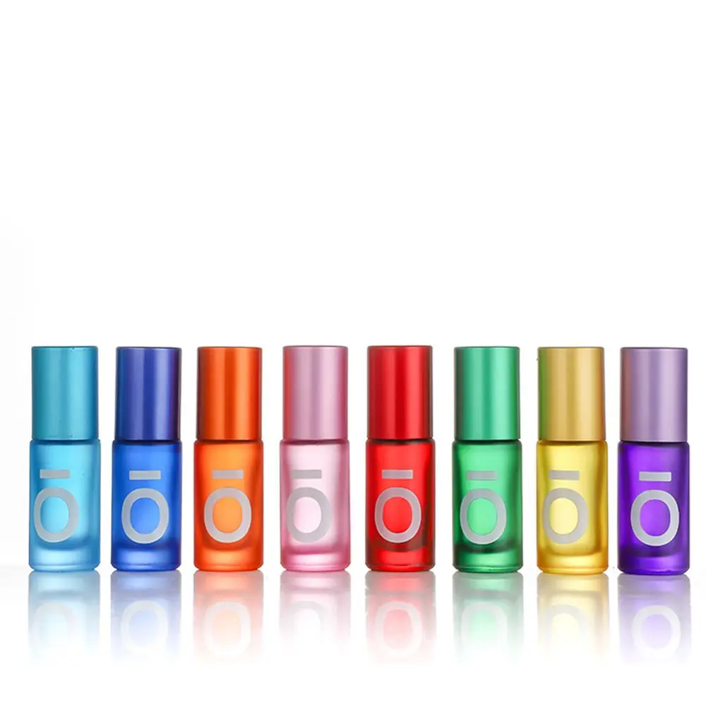 5ml/10ml Frosted DIY Travel Empty Refillable Bottle Essential Oil Roller Bottles Roller Ball Vial  Bottle Roll-on Bottle
