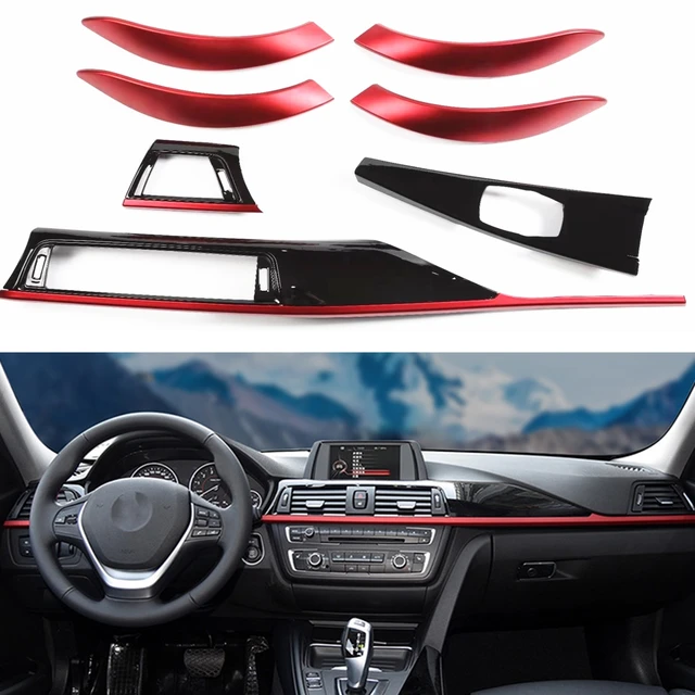 For BMW 3 4 Series F30 F31 F34 F36 M Sport Car Interior Dashboard Center  Console Cover Trim Dash Panel Sticker Decoractive Kit - AliExpress