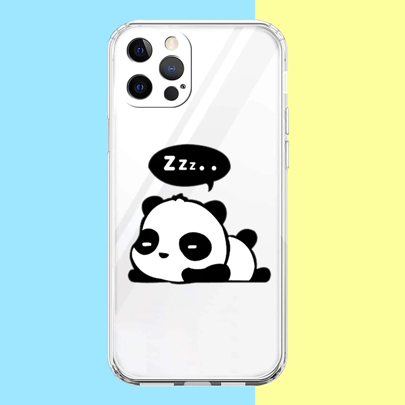 Tickle Panda Shockproof Transparent Silicone Phone Case Cover
