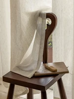 Japanese-style log wind garden small fresh linen curtain screen 1
