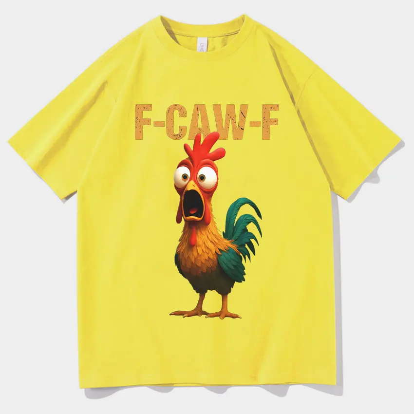 F-Caw-F Funny Chicken T-shirt Pour Homme Vintage Coq Sarcastique Humour