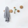 Wall Coat Rack Wooden Round Wall Hook Living Room Bedroom Porch Coat Rack Decorative Towel Hook Decorative Wooden Round Hook 1