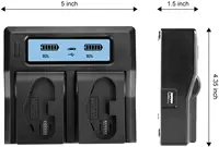 For Canon LP-E19 LP -E19 Dual Battery Charger with USB Port for Canon LP E19 LP-E4N LP-E4 Camera Battery accessories - Image 5