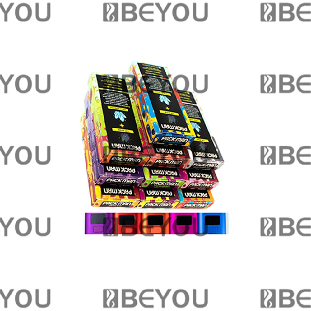 Packman Boş Kartuş Depolama Kağıt Ambalaj 2 ML Kendinden Mühürlü Alüminyum Folyo Opp Kese Plastik Torba Katlanabilir Ekran Kutusu Ekranı