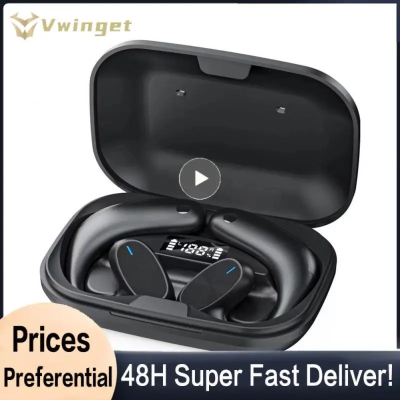 Tws Cuffie Wireless A Conduzione Ossea Gaming 9D Hifi Stereo Light Headset Sport Fitness Driving Ear Buds