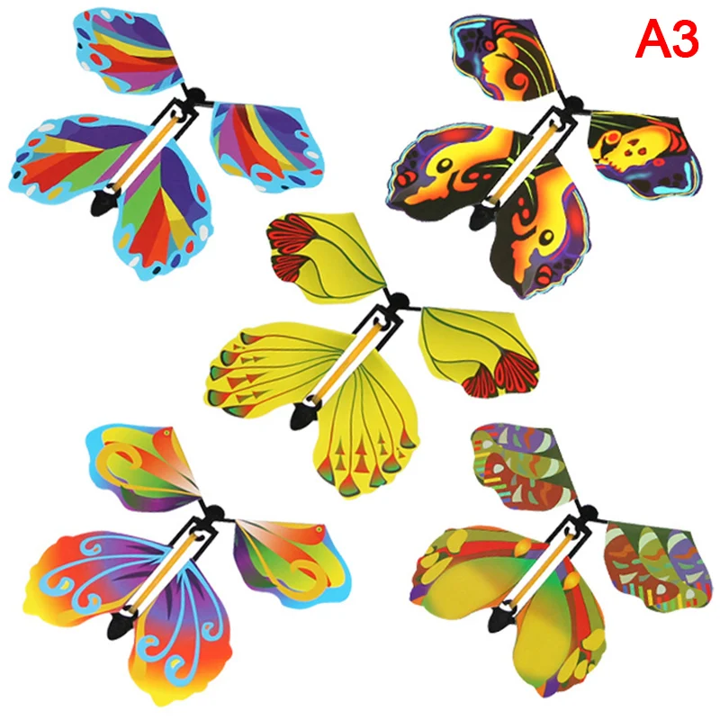 Flying Butterfly From Hands Magic Toy 15 Pieces Wholesale Lot-Random Colors 