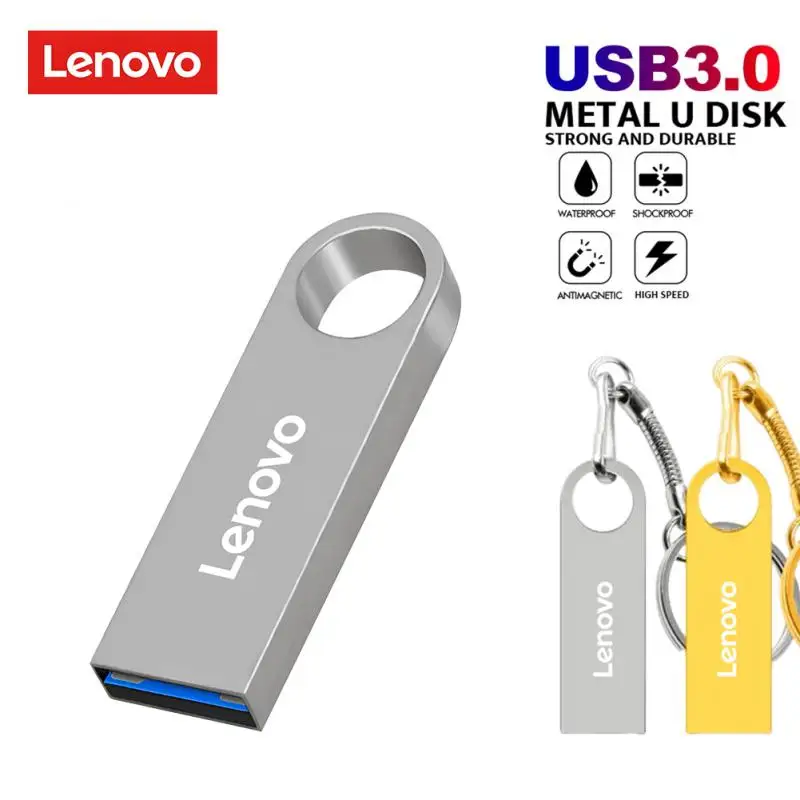Lenovo Metal U Disk 2Tb Pen Drive Portatile 1Tb Ad Alta Velocità Usb 3.0 Interfaccia Di Tipo C Impermeabile 1Tb 512Gb Memoria Usb Flash Disk