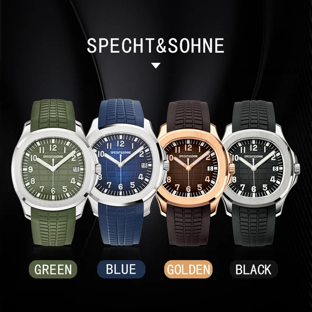 2022 Hot Selling Luxury Brand Specht&Sohne Automatic Watch Men Sports Watches Steel Rubber Starp Waterproof Relogio Masculino 2