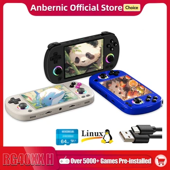 ANBERNIC RG40XX H Handheld Game Console 4.0-in 640*480 IPS Screen 3200mAh 64 Bit System With RGB Light Built in 5K+Games RG40XXH