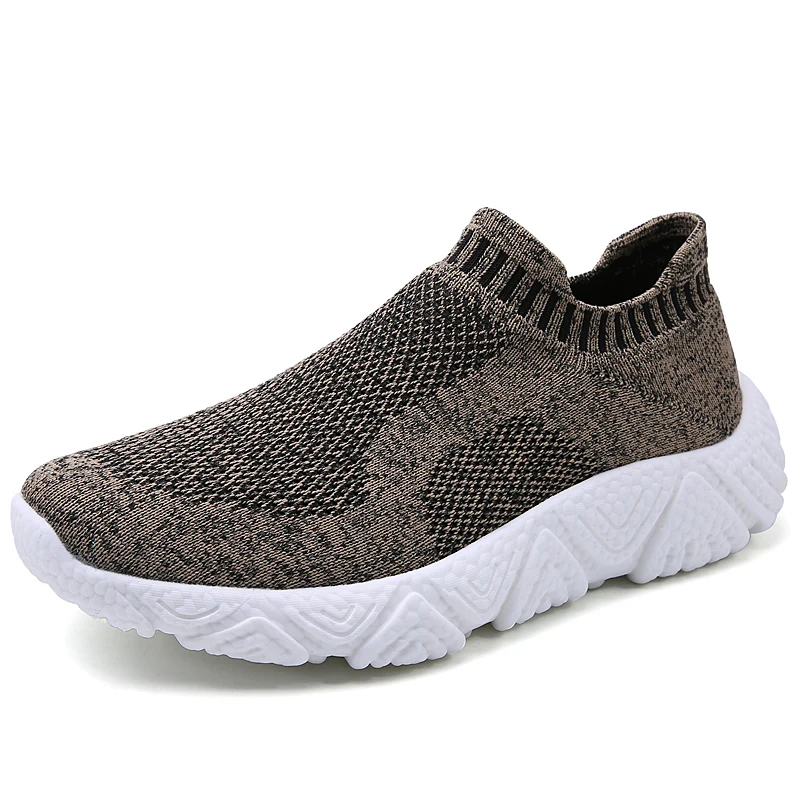 

Men Ultralight Slip-On Running Shoes Women Breathable Outdoor Jogging Sneakers Chunky High Elastic Knitted Summer Sports Boots