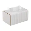New High Quality Exquisite Streak European Style Leather Tissue Box,Hotel Living Room Bathroom Home Decor Tissue Boxes 4